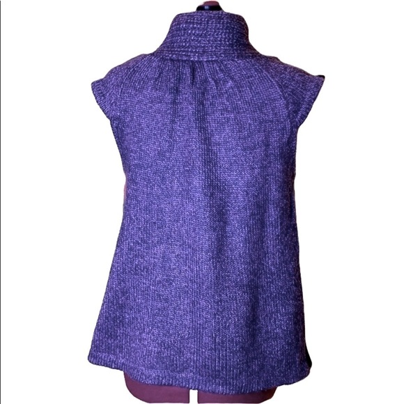No Boundaries Soft short sleeve wrap front plum top - Picture 2 of 3